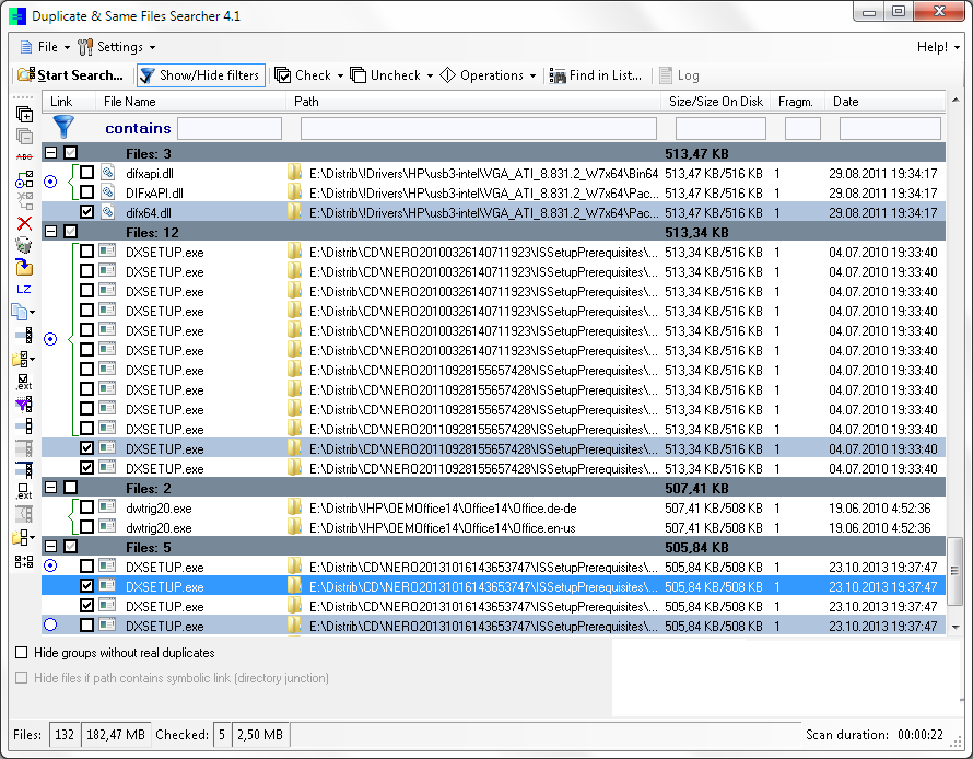 Full Duplicate & Same Files Searcher screenshot